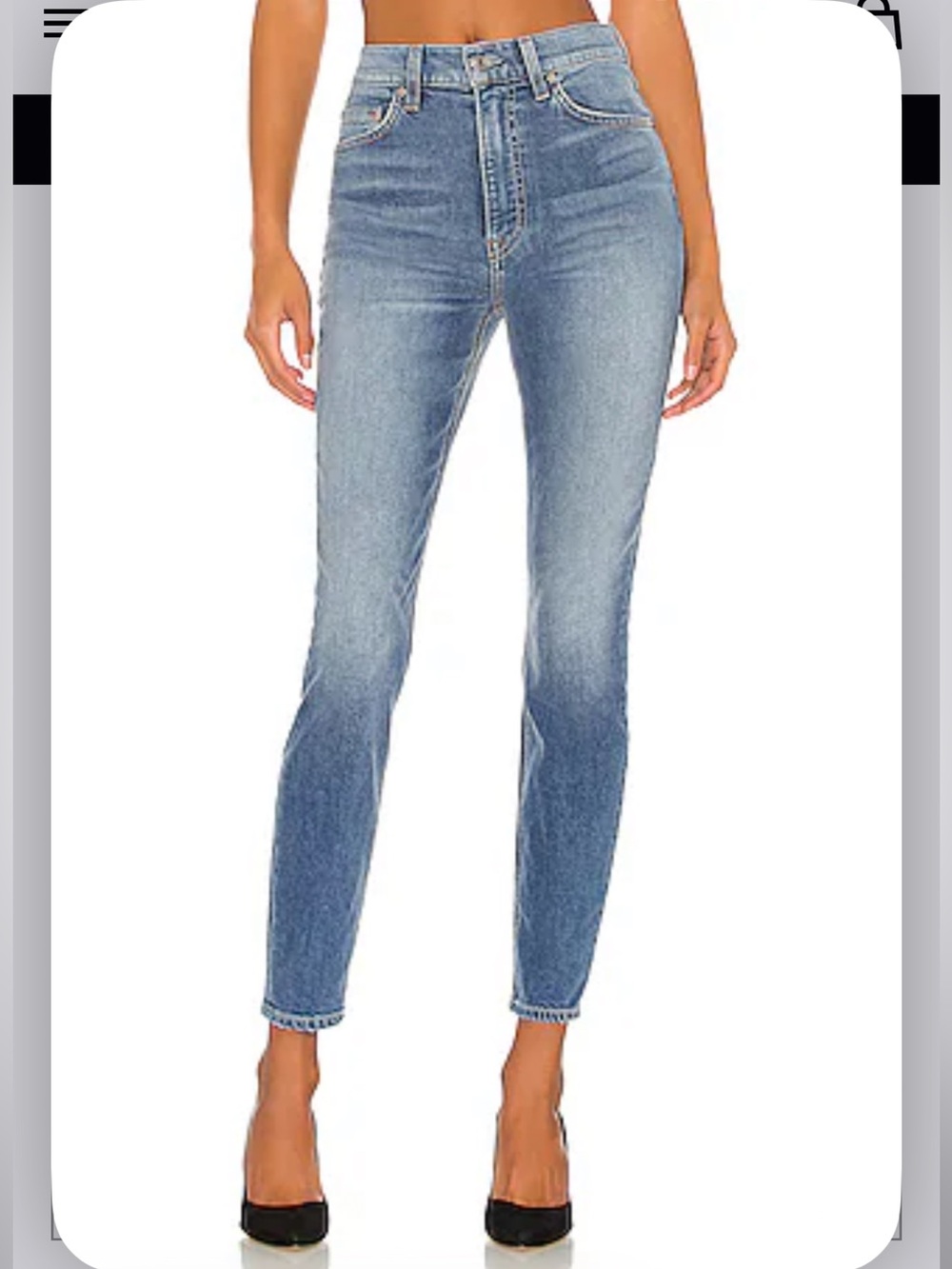 GRLFRND size 28 High-Rise stretch skinny Jeans